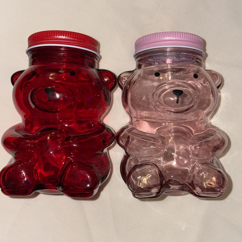 COPY - Pink and Red Gummy Bear Glass Jars  *NEW*